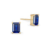 Warren Sapphire Stud Earrings in 14k Gold (September)