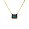 Warren Alexandrite Necklace on Adelaide Mini Chain in 14k Gold (June)