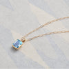 Warren Birthstone Pendant with Diamond Bale in 14k Gold