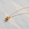 Warren Citrine Pendant with Diamond Bale in 14k Gold (November)