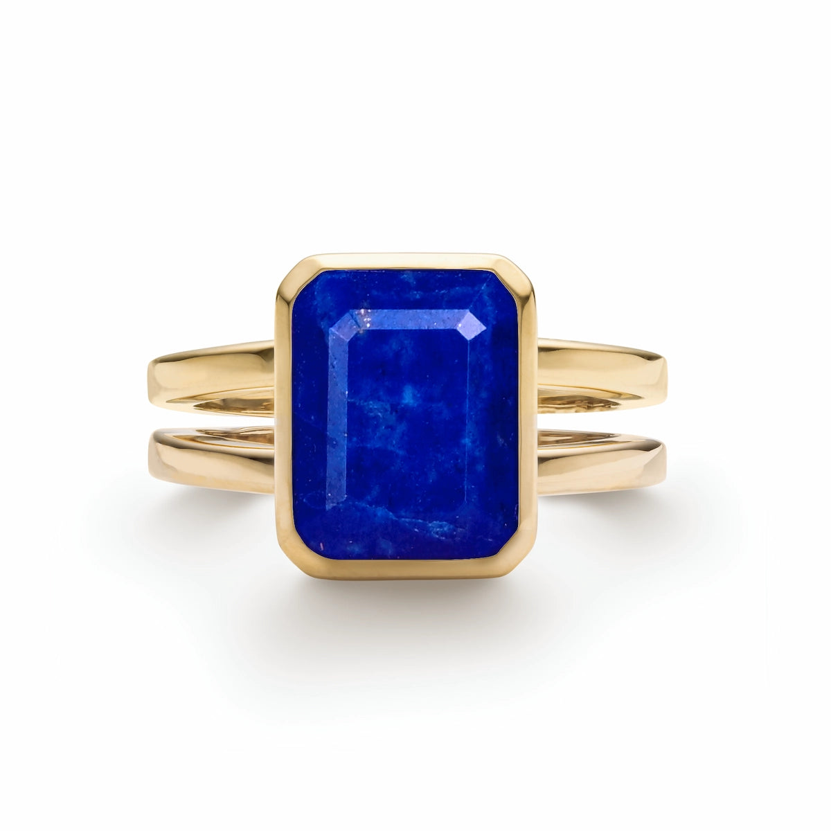 Warren Vertical Lapis Ring in 14k Gold (September)