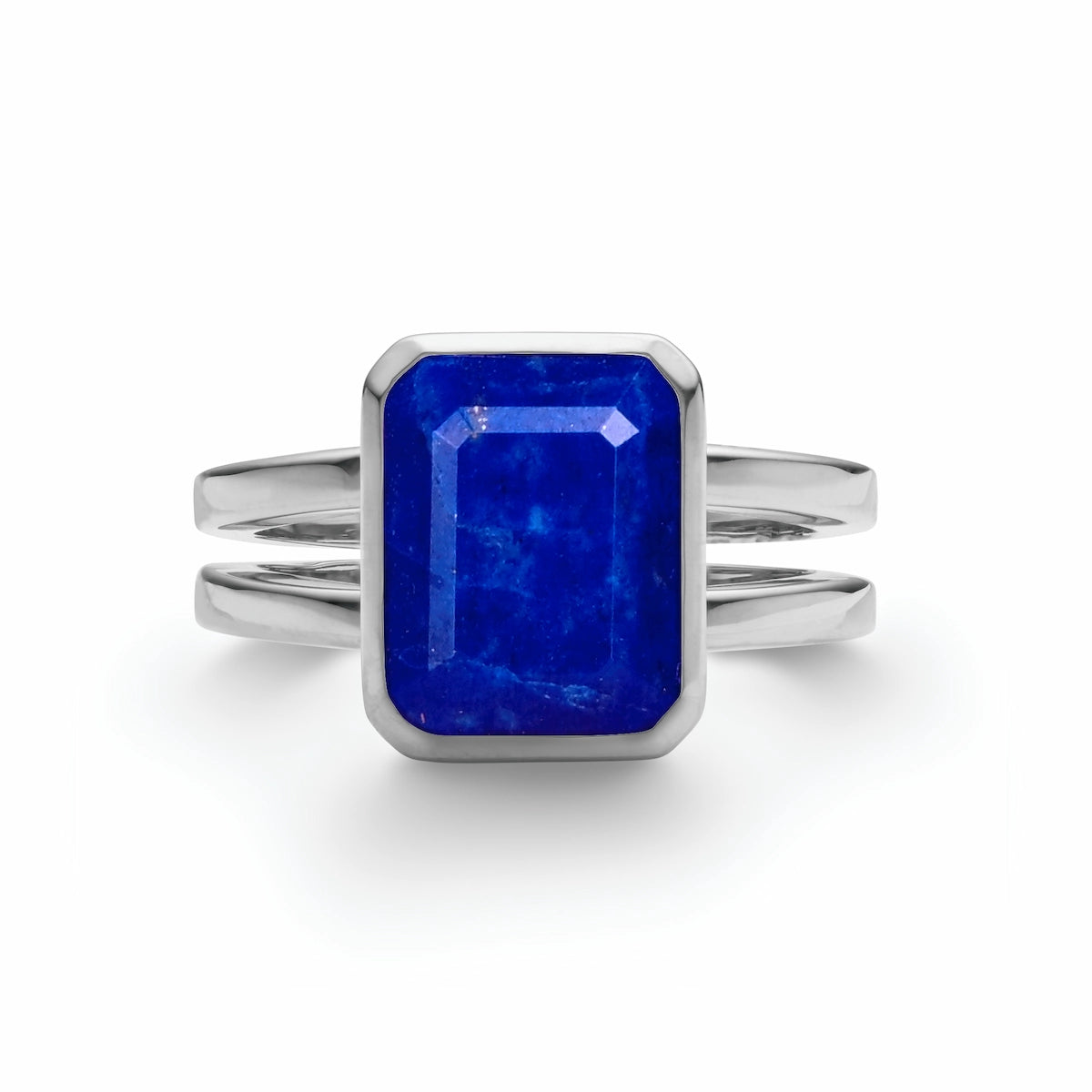 Warren Vertical Lapis Ring in 14k Gold (September)