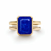 Warren Vertical Lapis Ring in 14k Gold (September)