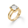 Personalized Warren Vertical Birthstone Ring in 14k Gold