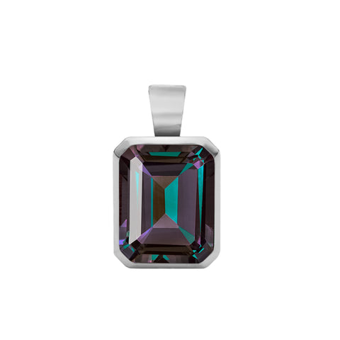 Warren Alexandrite Pendant in 14k Gold (June) - White Gold