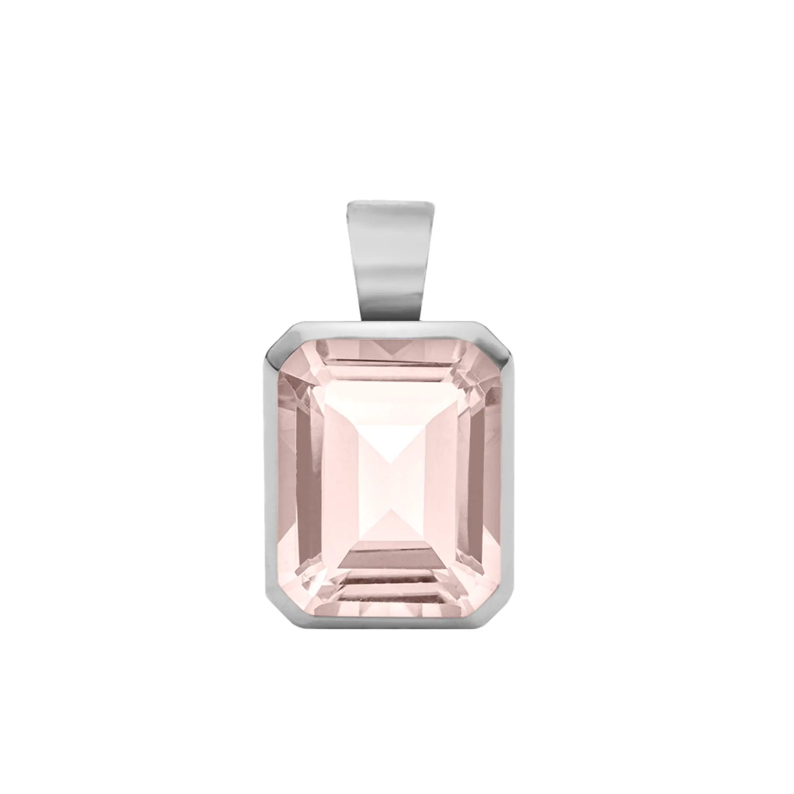Warren Blush Sapphire Pendant in 14k Gold (October)