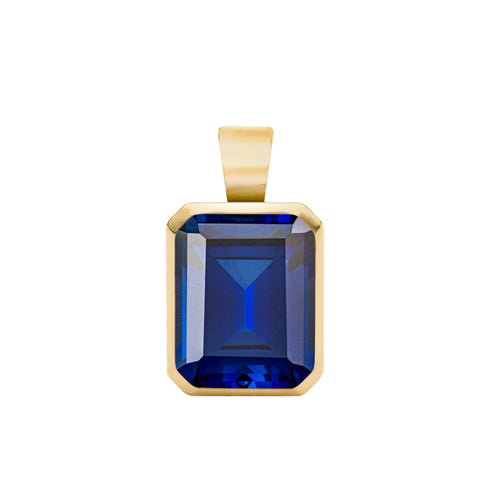 Warren Sapphire Pendant in 14k Gold (September)