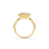 Warren Horizontal Green Amethyst Ring in 14k Gold (February)
