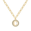 Letter & Alexandrite Pendant in 14k Gold (June)