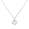 Flat Leo Pendant with Classic Chain in 14k Gold