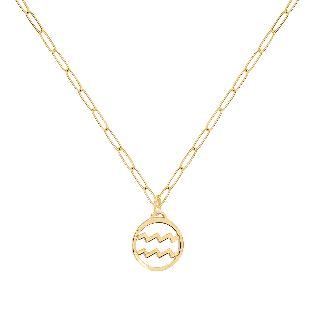 14k gold online aquarius necklace