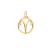 Personalized Zodiac Pendant in 14k Gold