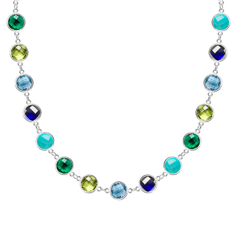 Newport Grand Amalfi Necklace in 14k Gold - White Gold
