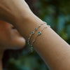 Bayberry Grand & Petite 7 Nantucket Blue Topaz Bracelet in 14k Gold (December)