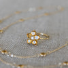 Jewelry including a Greenwich ring featuring five 4 mm faceted round cut citrines & one 2.1 mm diamond prong set in 14k gold