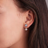 Grand 2 Birthstone Earrings in 14k Gold