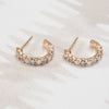 Rosecliff Diamond & Aquamarine Earrings in 14k Gold (March)