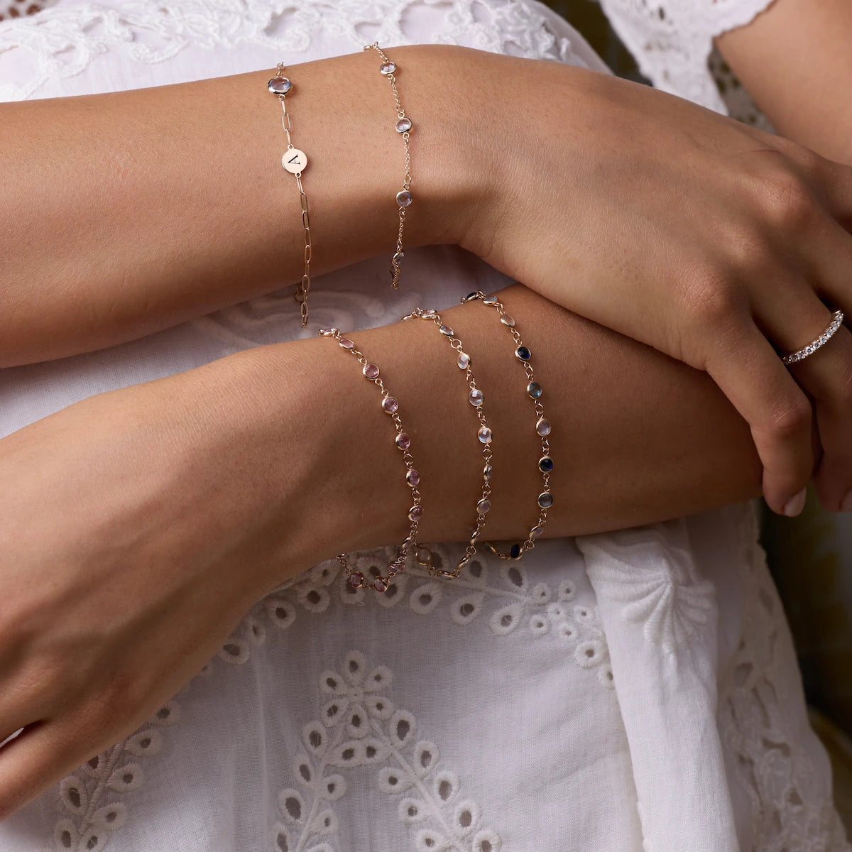 Newport Birthstone Bracelet in 14k Gold