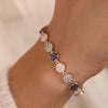 Rosecliff Tennis Bracelet in 14k Gold