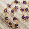 Newport Amethyst Necklace in 14k Gold (February)