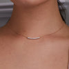 Rosecliff Bar Necklace in 14k Gold