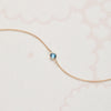 Personalized Petite 1 Birthstone Bracelet in 14k Gold