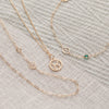 Zodiac & Birthstone Adelaide Mini Necklace in 14k Gold