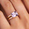 Warren Horizontal Birthstone Ring in 14k Gold