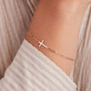 Cross Adelaide Mini Bracelet in 14k Gold