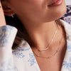Bayberry 11 Moonstone Necklace in 14k Gold (June)