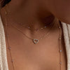 Rosecliff Small Heart Birthstone Necklace in 14k Gold