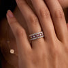 Rosecliff Diamond Stackable Ring in 14k Gold (April)