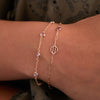 Zodiac & Birthstone Adelaide Mini Bracelet in 14k Gold