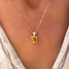 Warren Birthstone Pendant with Diamond Bale in 14k Gold