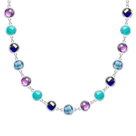 Newport Grand Marbella Necklace in 14k Gold - White Gold