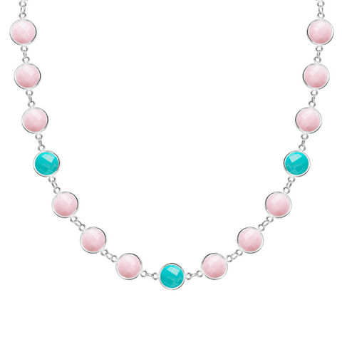 Newport Grand Palm Beach Necklace in 14k Gold - White Gold