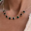 Grand 8 Connected Birthstone Necklace in 14k Gold