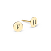 Letter Stud Earrings in 14k Gold