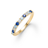 Personalized Rosecliff Birthstone Stackable Ring in 14k Gold