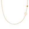 Personalized Zodiac & Birthstone Adelaide Mini Necklace in 14k Gold
