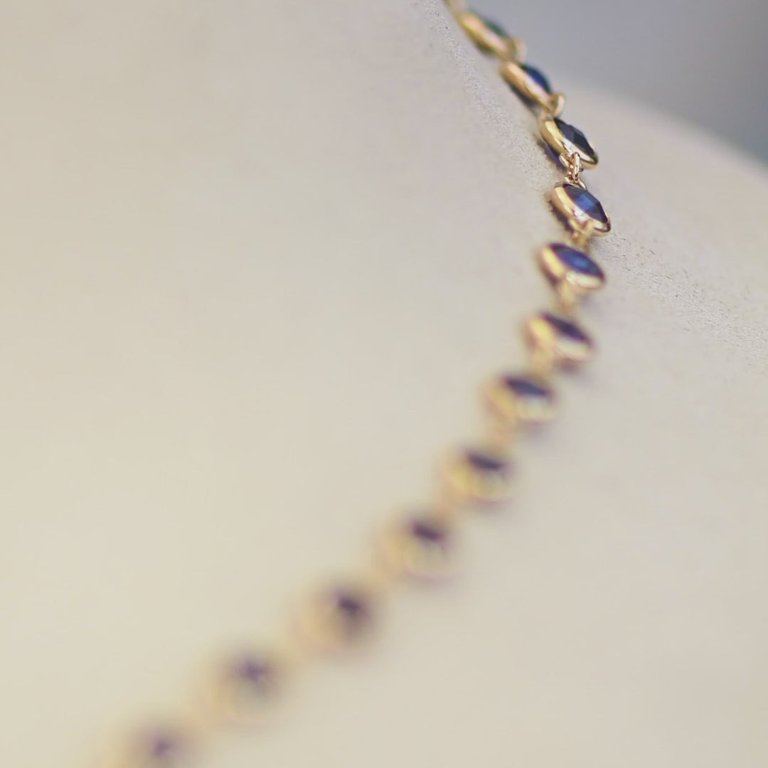 Blue sapphire necklace deals malabar gold