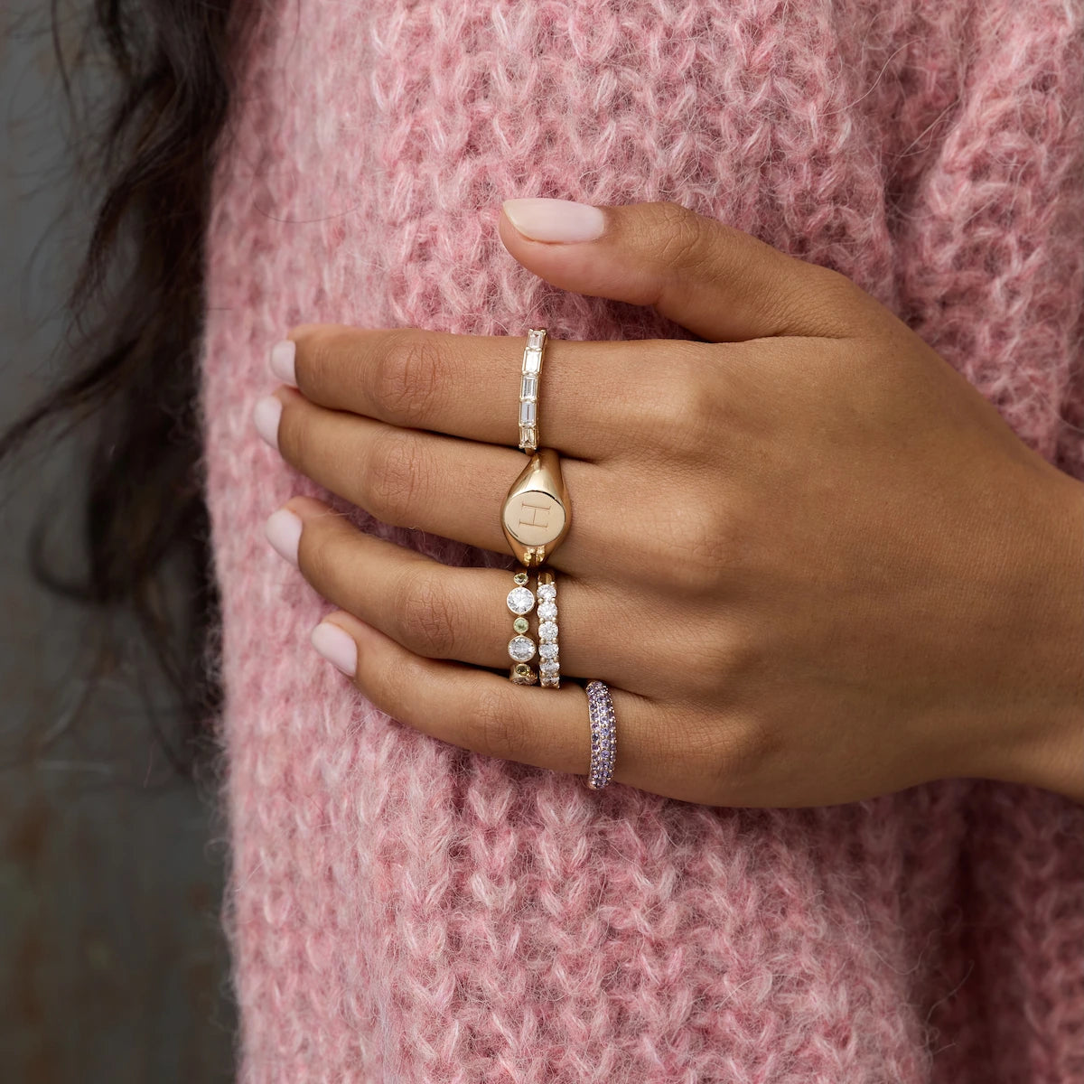 Barrington Birthstone Band Ring in 14k Gold