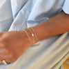 Personalized Classic 3 Birthstone Bracelet in 14k Gold