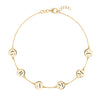 14k yellow gold cable chain bracelet featuring six 1/4” flat engraved letter discs, spelling GRAMMY - front view