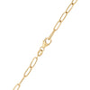 14k yellow gold 8.4 x 2.9 mm paperclip chain links with a lobster claw clasp