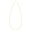 Bayberry Birthstone Wrap necklace featuring twenty-eight 4 mm briolette cut citrines bezel set in 14k yellow gold