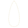 Bayberry Birthstone Wrap necklace featuring twenty-eight 4 mm briolette cut moonstones bezel set in 14k yellow gold
