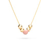Bristol Bead Pink Opal Necklace in 14k Gold (October)