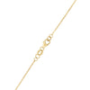 Small Peace Sign & 2 Birthstone Necklace in 14k Gold