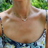 Bristol Bead Clear Quartz Necklace in 14k Gold (April)